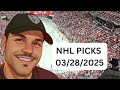 FREE NHL PICKS & PREDICTIONS FOR TODAY 3/28/25!