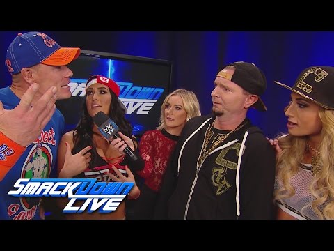 John Cena & Nikki Bella challenge James Ellsworth & Carmella: SmackDown LIVE: Feb. 28, 2017