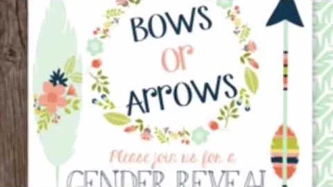 Bows or Arrows Gender Reveal