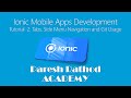 Ionic Mobile Apps Development Tutorial-2-Tabs Menu and Git Usage