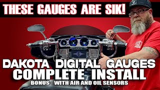 ⚡StepbyStep Guide to Installing Dakota Digital Gauges on Your Motorcycle W /Air Ride⚡