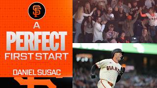 DOMINATING in first MLB start! Daniel Susac reached base 4 times and his family was LOVING it! 🤩 Content