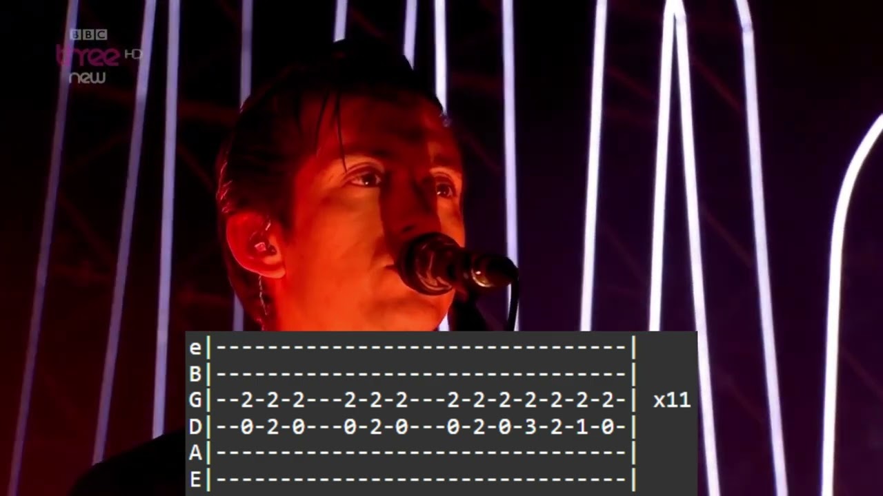 Don't Sit Down Cause I Move Your Chair - Live Guitar Tutorial - Arctic Monkeys