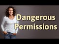 Which Android Permissions Are Truly Dangerous?