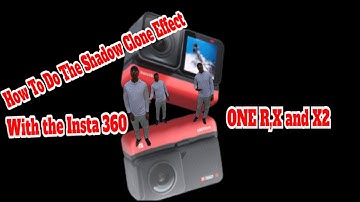 How to do The Shadow Clone Effect with the Insta 360 one R, X and X2 and Add Music Edit