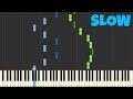 Chopin - Spring Waltz [SLOW Piano Tutorial] [50% speed] (Synthesia/Sheet Music)