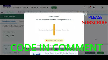 GFG POTD 22/04/2024 IN C++ MOST IMPORTANT INFORMATION | CODE IN COMMENT #geeksforgeeks #gfg #potd
