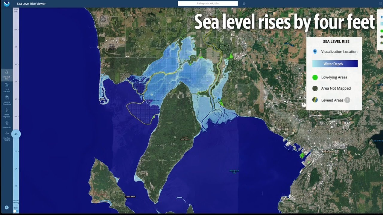 How much will sea level rise affect Whatcom County? This map can show us