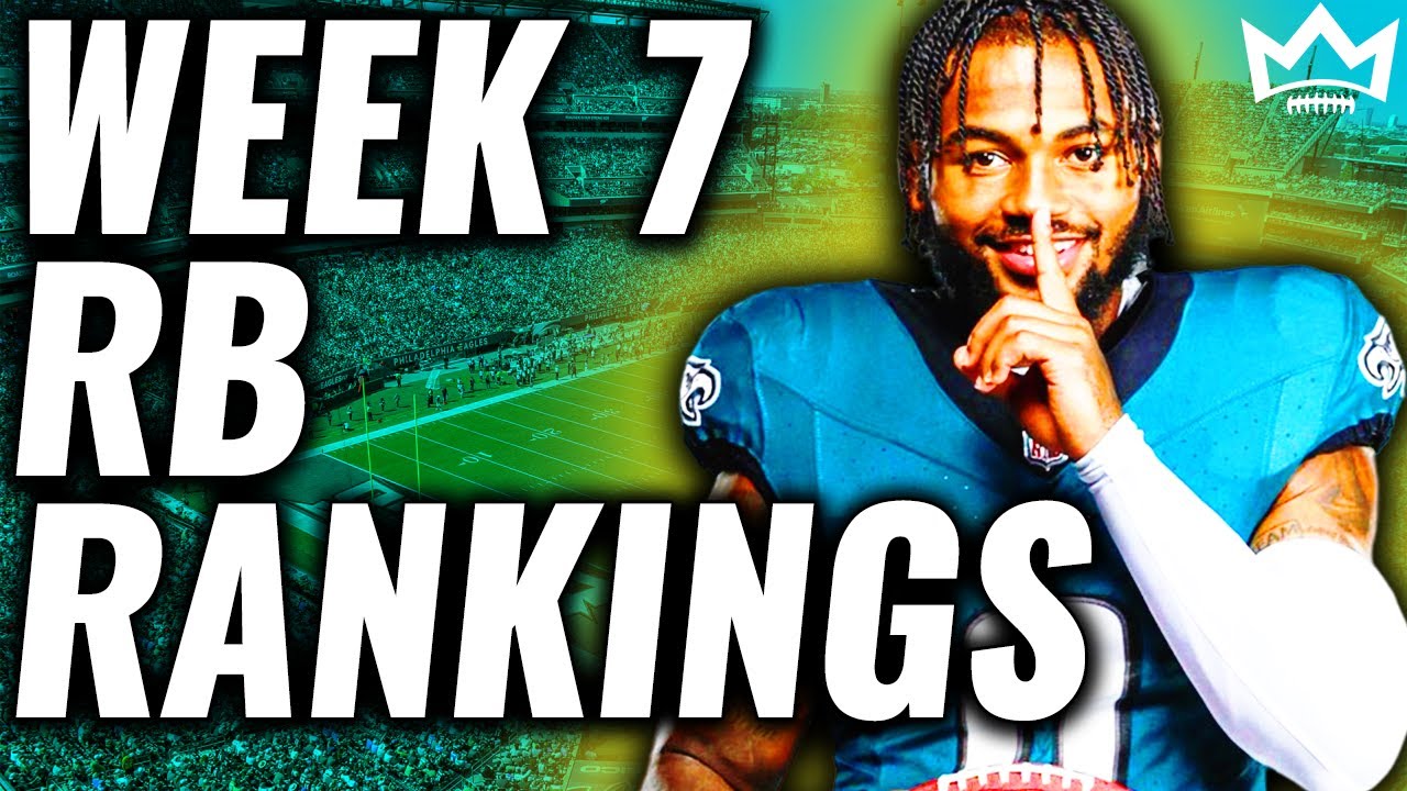 Top 36 Running Back Rankings & Tiers | Week 7 Fantasy Football 2023