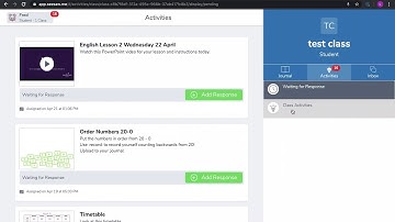Responding to Activities on SeeSaw