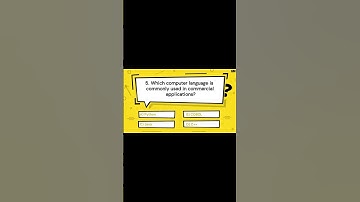 Which computer language is commonly used in commercial applications? | Great Mind Official