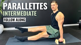 20 MIN PARALLETTES WORKOUT FOR INTERMEDIATES | Follow Along