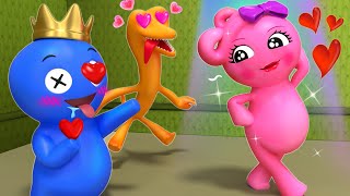 RAINBOW FRIENDS ORIGIN STORY, but They FALL IN LOVE?! | Cartoon Animation