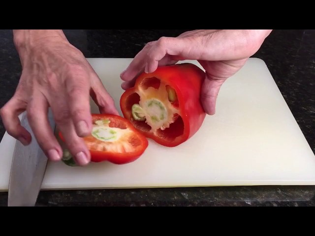 How To Cut a Bell Pepperto minimize waste! - The Natural Nurturer