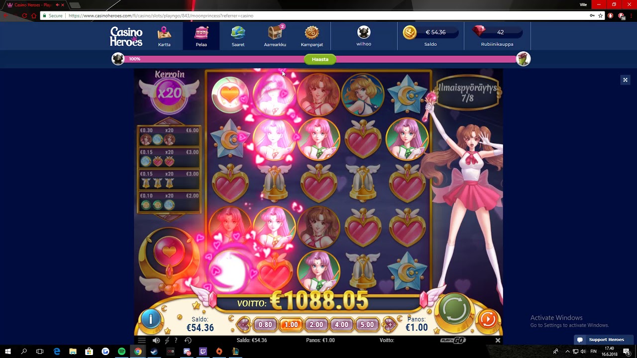 Moon Princess WILDLINE - 1200x win! INSANE