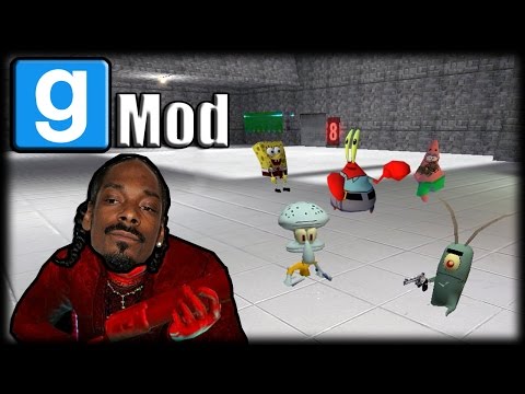 Jogando Gmod - Bob Esponja e a Princesa do Crack! 