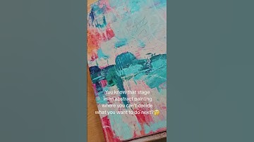 Ideas? Let me know in the comments. #abstractartists #abstractexpressionism #paintingprocess #wipart