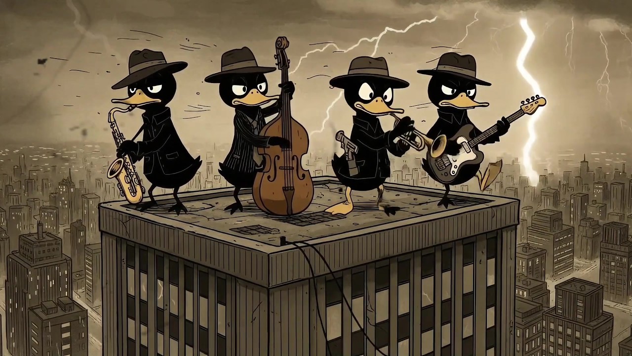 Ducks Jam in the Thunder City – Smooth Jazz for Focus & Creative Drive