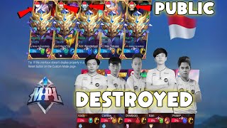 FULL ONIC GOT DESTROYED BY MYTHICAL HONOR PUBLIC PLAYERS..😳