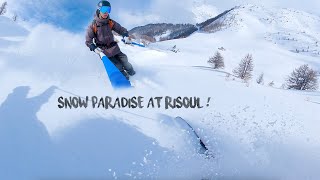 PARADIS de la POUDRE à Risoul 1850 ! | Une journée de ski #2 | GoPro 9