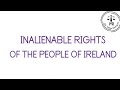 Inalienable Rights of the People of Ireland | Adv Melisa Rodrigues