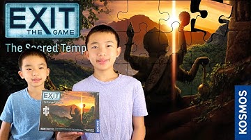 Exit the Game: The Sacred Temple Unboxing and Review | Escape Room Jigsaw Puzzle in a Box!