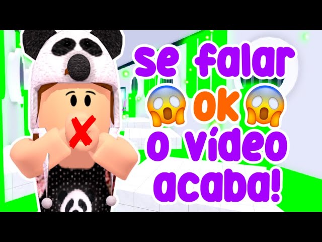 DESAFIO SE FALAR ''OK'' O VÍDEO ACABA! 😱 