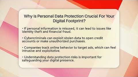 Why Is Personal Data Protection Crucial For Your Digital Footprint? - Real Life Curriculum
