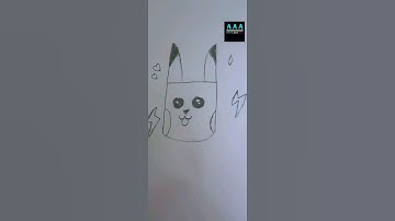 how to turn h into pikachu easy drawing|| 🥰 #shorts