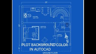 Plot with a background color in autocad