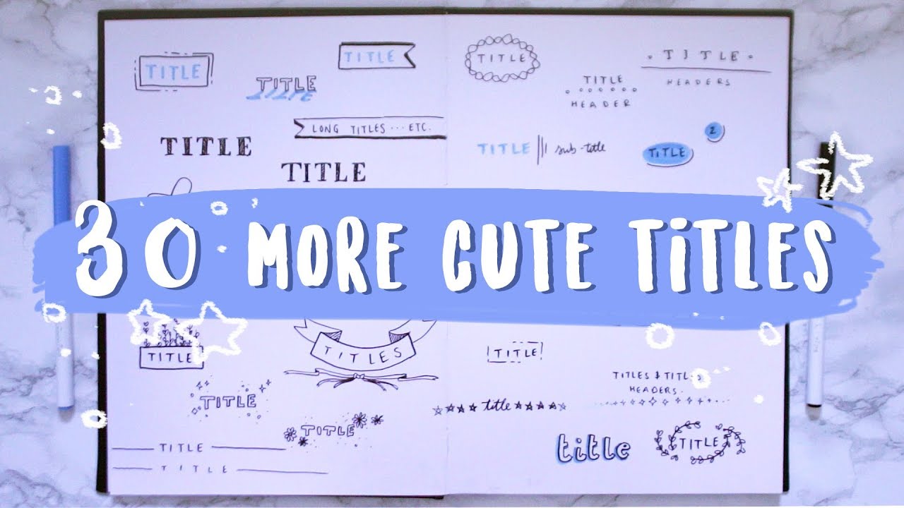 30 More Ways To Write A Cute Title - Youtube-5305