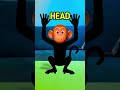 Monkey Body Parts Game 🐒🧩 Build &amp; Learn #shorts #learn