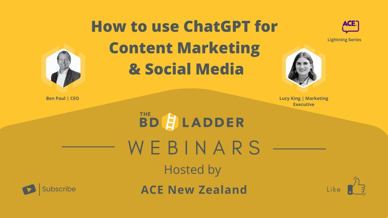 How to use ChatGPT for Content Marketing & Social Media - YouTube