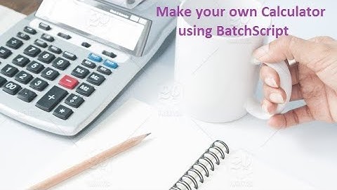 How to make Simple Calculator Using Notepad