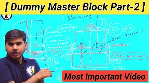Dummy Master block pattern ( Part -2 )  { Most Important Video }  by AG Pattern Institute