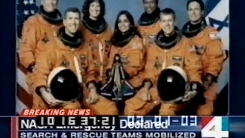 Space Shuttle Columbia Disaster - News Footage