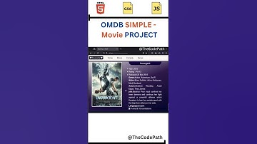 What Happens When You Mix HTML CSS and JavaScript | |OMDB API Movie app #javascript #html5 #shorts