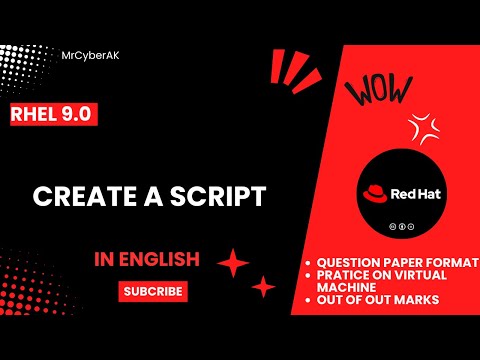 RHCSA EXAM QUESTIONS | CREATE A SCRIPT | RHCSA 9 | English Tutorial