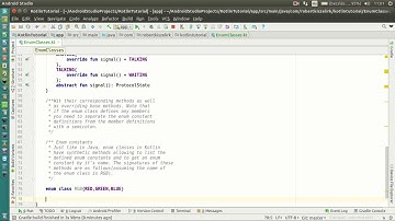 Android Kotlin Tutorial #103 - Enum Classes - Constants