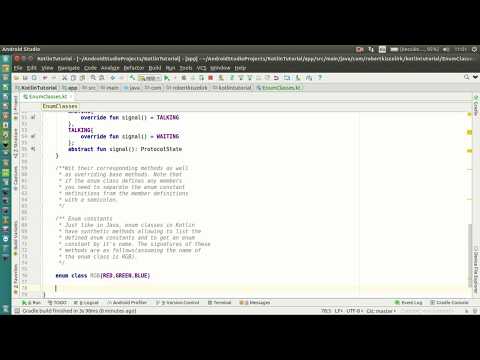 Android Kotlin Tutorial #103 - Enum Classes - Constants