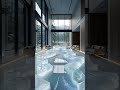 3D Frozen Glacier Floor Tour #RoomTour #EpoxyResin #UniqueFlooring #Architecture #HomeDecor