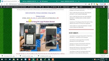 Smile Z12 Flash File (FA) MT6580 5.1 Hang Logo & Dispaly Fix Firmware Stock Rom