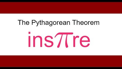 The Pythagorean Theorem Tutorial