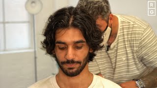 LONG HAIR to MEDIUM LENGTH Wavy Men's Haircut TRANSFORMATION