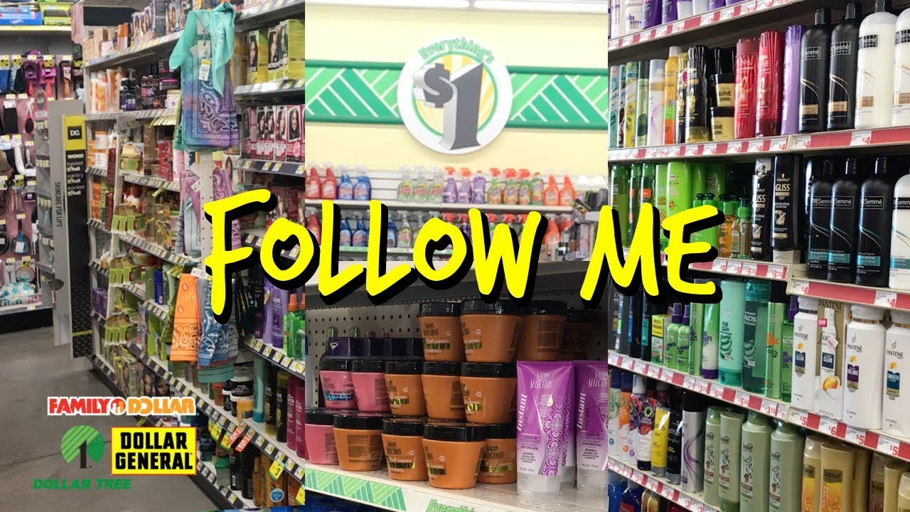 Dollar General, Family Dollar, & Dollar Tree : Follow Me To Look At Hair  Products! - YouTube