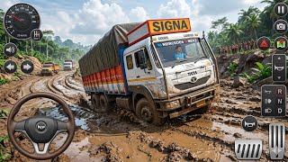 Tata Truck Mud Off-Road Drive 😱 | BUSSID Gameplay  screenshot 4