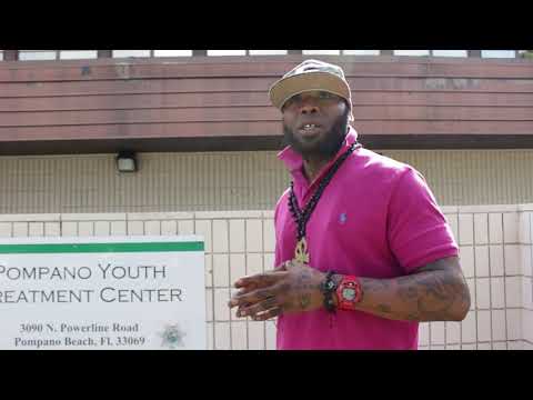 Coach Rube speaks at the Pompano Youth Treatment Center to deter adolescents from crime