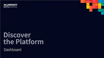 Aluminate Community Builder: Community Platform Dashboard