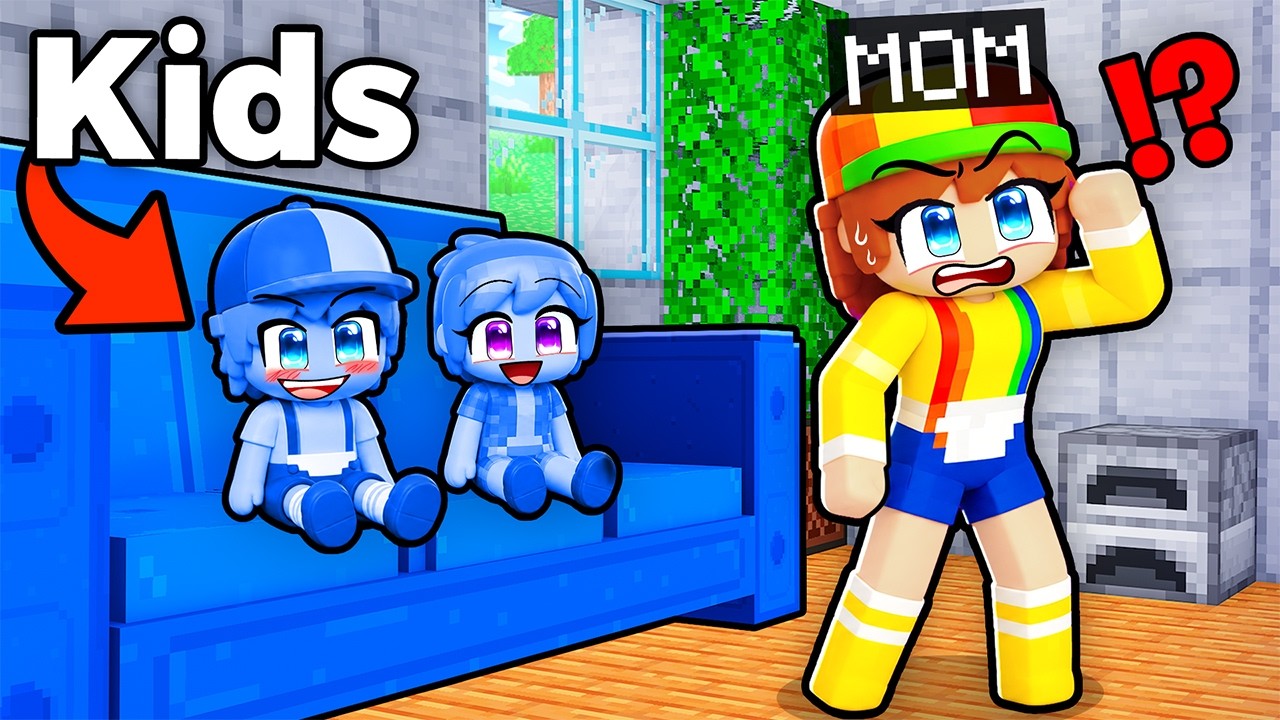 PARENTS vs KIDS Hide and Seek in Meccha Chameleon!