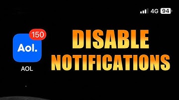 How to Disable AOL Mail App Notifications on iPhone I Quick Tutorial.